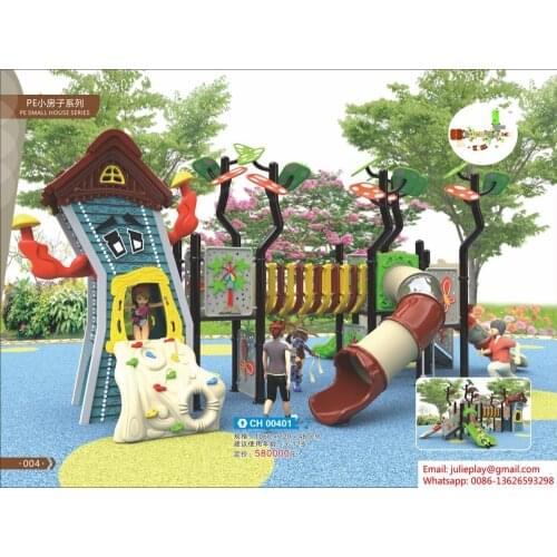 PE house series, tree house, outdoor playground equipment, CE approved,CH00401