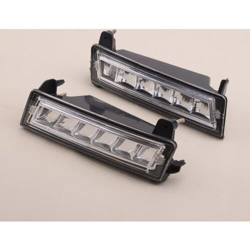 1 Pair Car Front Bumper LED Daytime Running Light Lamp DRL 1649060151 1649060251 Fit For Mercedes-Benz ML GL GLK W164 X164 X204