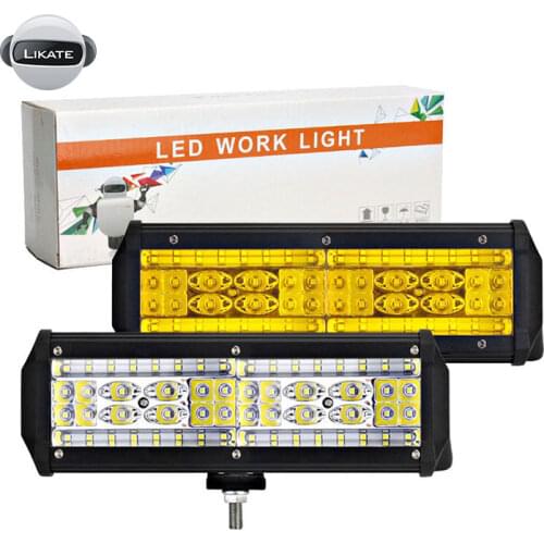 LKT 1PCS 168W LED Light Bar 56 Light For ATV 9inch Led Work Lamps Spotlight 4x4 Accessories Off Road Light