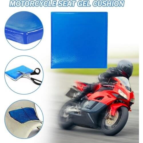 Universal Motorcycle Seat Gel Pad Spandex Cool and Refreshing Comfortable Shock Absorption DIY Gel Cushion for Motorbike