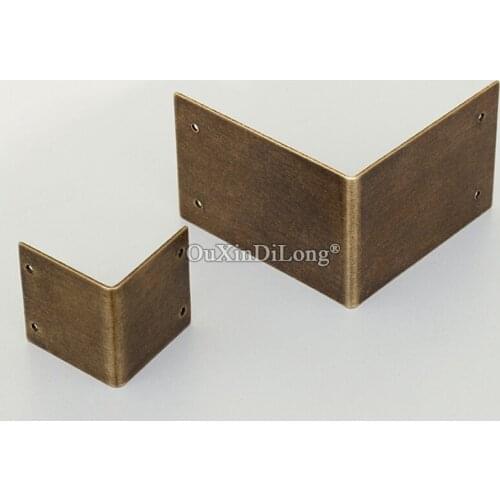 Retro Vintage 40PCS European Antique Brass Furniture Corner Braces Cupboard Drawer Cabinet Box Corner Protectors