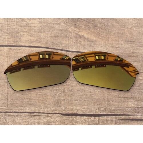 Vonxyz Bronze Mirror Polarized Replacement Lenses for-Oakley Flak Jacket Frame
