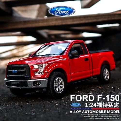 WELLY 1:24 Ford F-150 pickup truck car alloy car model simulation car decoration collection gift toy Die casting model