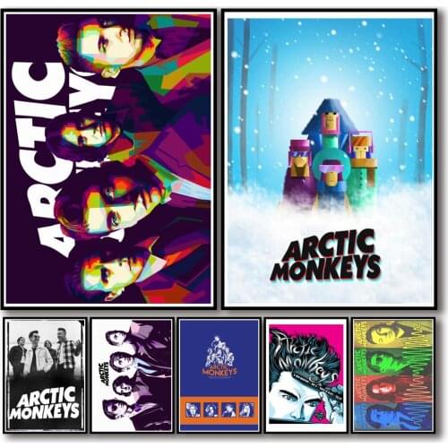 29 Designs Arctic Monkeys Whitepaper Poster Alternative Abstract Art Painting Funny Wall Sticker for Coffee House Bar