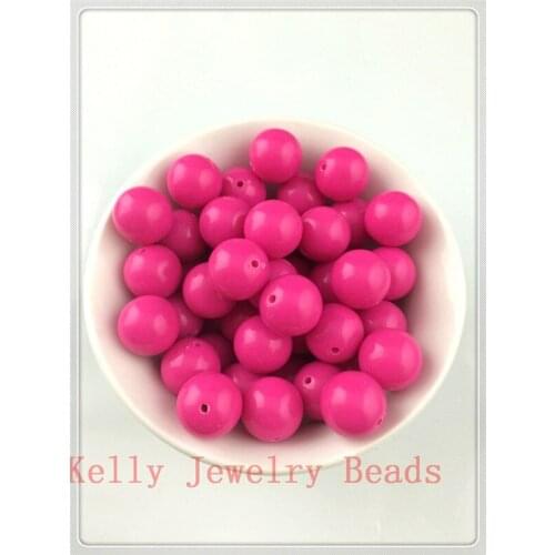 6mm 3000pcs Hot Pink/Royal Blue/Apple Green Acrylic Gumball Beads Acrylic Chunky Beads For Jewelry Making Bracelet DIY Beads
