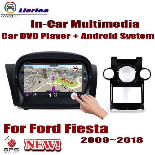 For Ford Fiesta 2009-2018 Car Android DVD GPS Player Navigation System HD Screen Radio Stereo Integrated Multimedia