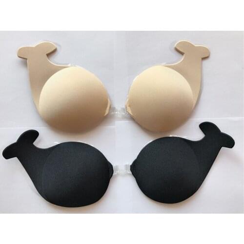 Strapless Push Up Bra Backless Invisible Adhesive Bras, Stick On Comfort Nipple Covers for Women, Lifting and Enhancing Breasts