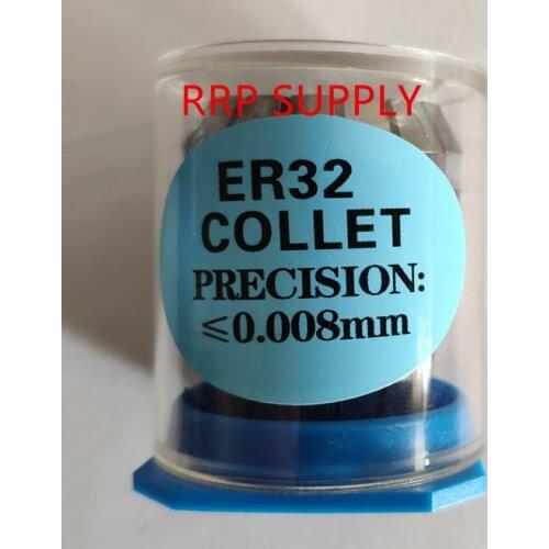 ER32 collets, Run out tolerance: 0.008mm, size from 3mm to 20mm for choosing. Best quality in China