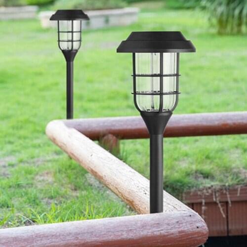 LED Solar Lawn Lamp Solar Led Light Ground Plug Outdoor Waterproof For Country House Garden Villa Courtyard Landscape Lamp