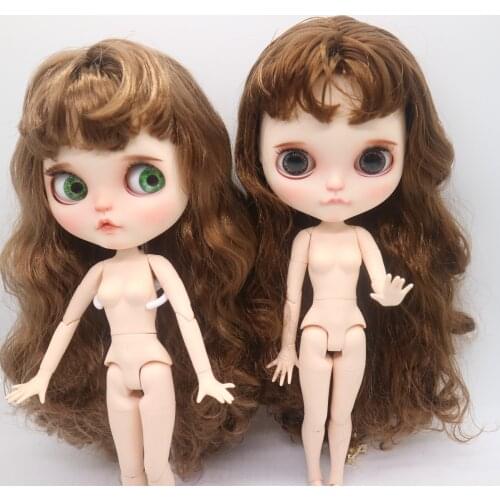 Pre-sale customization doll joint body Nude blyth doll Brown hair 2