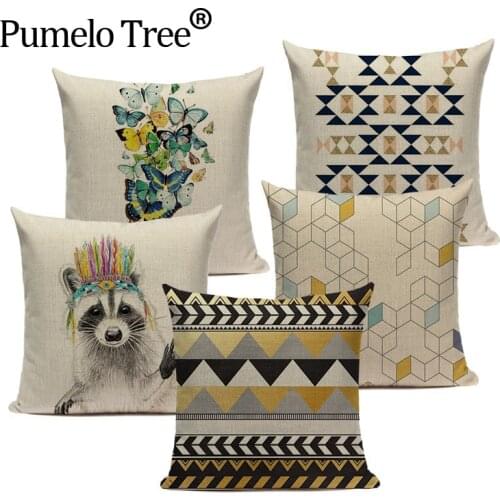 Pop geometry cushion decorative cushion covers Monkey Horse Custom home cushions cushion cover Dropshipping throw pillows