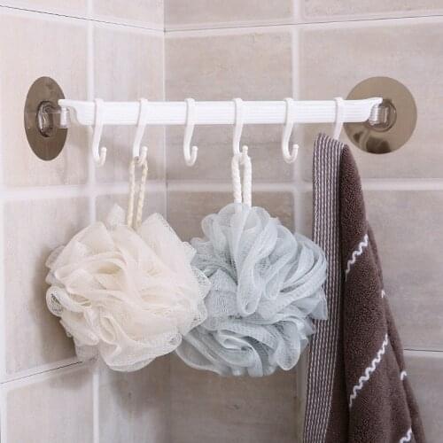 Rustproof Bathroom Tools Organizer Towel Holder Key Hooks Kitchen Organizer Cupboard Storage Rack Shelf