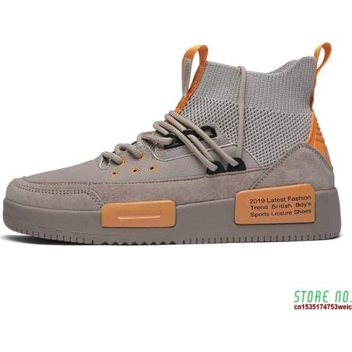 New Arrival 2020 Brand High Top Skateboard Shoes Chaussure Sport Homme Breathable Skateboarding Shoes Sneakers Men Sports Shoes