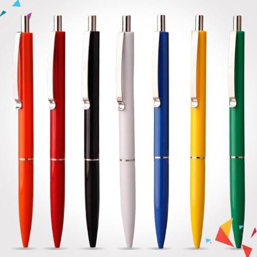 Office Hotel write SCHOOL pen Press Silver piece Writing Ballpoint Pen