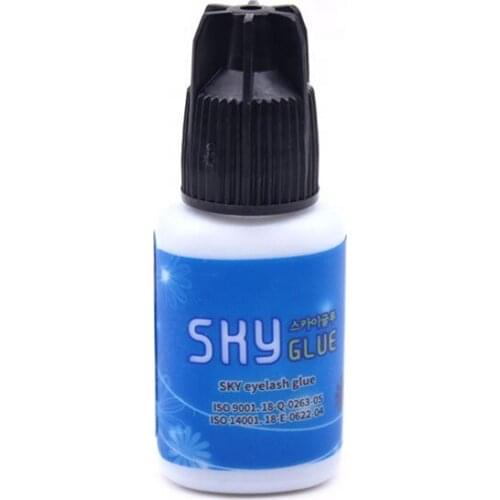 Wholesale 50 Pcs Sky Glue 6-8 Weeks Long Lasting Fast Dry Natural Eyelash Glue Super Strong Adhesive Glue for Eyelash Extensions