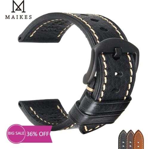 Retro Genuine Leather Watch Strap 18mm 20mm 22mm 24mm Watchband Black Brown Cowhide Watch Band for Samsung Huawei Amazfit Belt