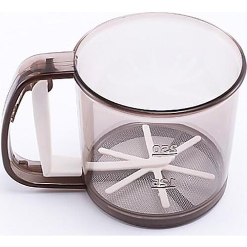 Hot Handheld Powder Flour Sieve Cup Mesh Sifter Strainer Baking Kitchen Gadget Tool