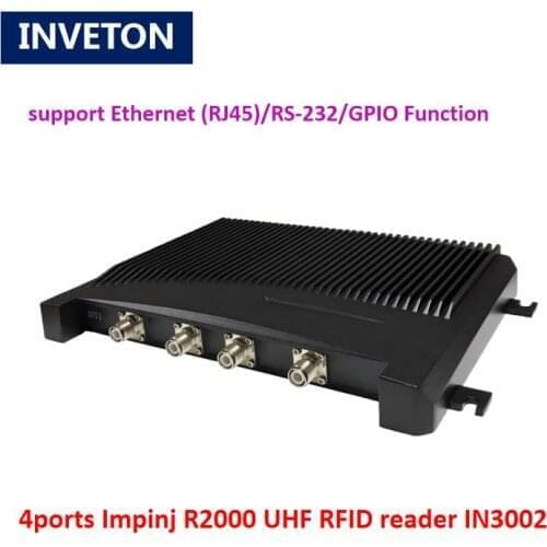 4ports rfid impinj r2000 chip uhf long range reader with TCP IP for marathon sports timing race/inventory warehouse management