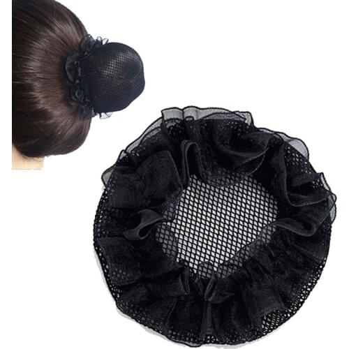 Teenager girls ladies 4" diameter high elastic hair net dancing hair holder ornament fashion snood accessories new