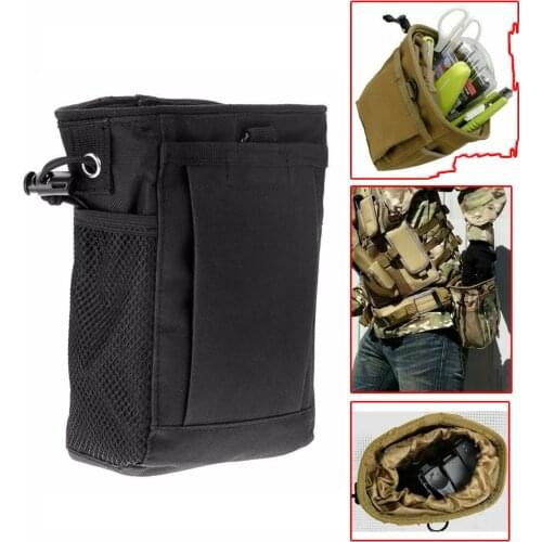 Tactical Molle System Magazine Dump Drop Pouch Recycle Waist Pack Ammo Bags Military Airsoft Accessories Hunting Bag