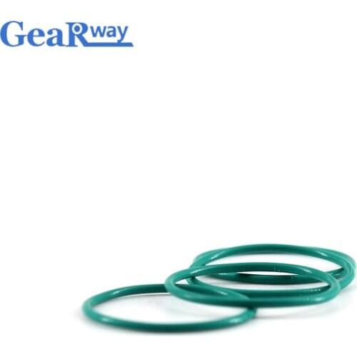 Gearway O Ring Seal Gasket 1mm CS Green FKM O-ring Sealing 31/32/34/35/50/51/52mm OD 70SH Hardness O Ring Seal Washer