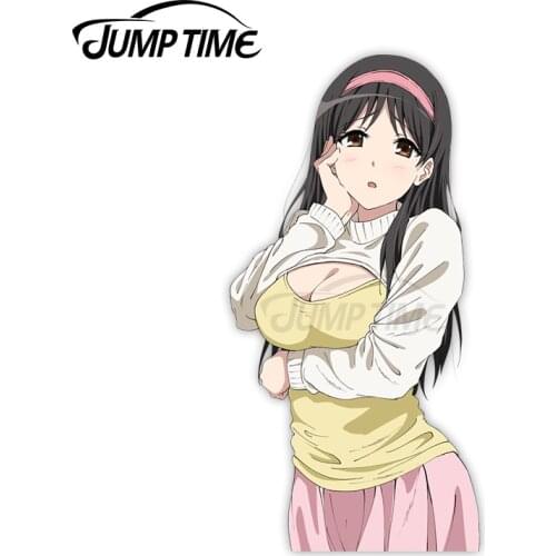Jump Time Amagi Brilliant Park Adachi Eiko 6.6 Anime Sexy Girl Vinyl Decal Window Car stickers
