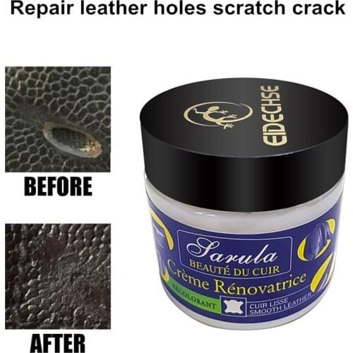50ml Leather Refurbishing Cleaner Repair Cream For Car Seat Sofa Black White Paste Renew Cleaning Kit Decontamination