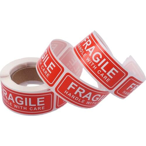 150Pcs/Roll Fragile Label Stickers Handle with Care Thank You Warning Signs Tags