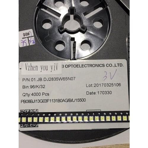 200pcs FOR ORIGINAL LED Backlight 1W 3V 2835/3528 Cool white LCD Backlight for TV TV Application
