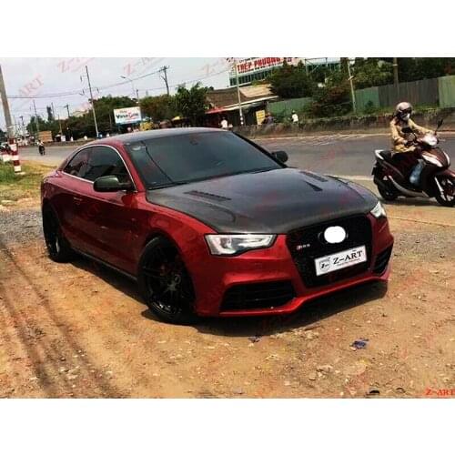 2013-2016 A5 carbon fiber engine LID For Audi S5 Carbon fiber engine cover for A5 B8.5 carbon fiber engine hood