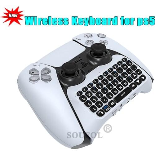 3.5mm Wireless Gamepad Keyboard Bluetooth 3.0 Controller Chat Pad for SONY PS5 Dualsence Built in Speaker Keyboard Dropshipping