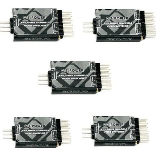 3 PCS/5 PCS G.T.POWER 3 Channel Video Switcher Module 3 way Video Switch Unit for FPV Camera