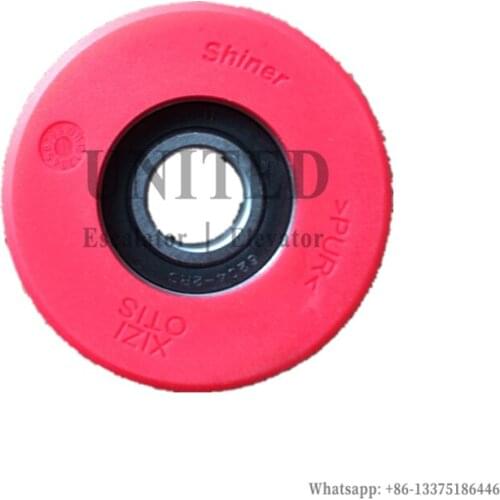 50pcs Escalator Step Roller Red OD80mm W25mm 6204-2RS