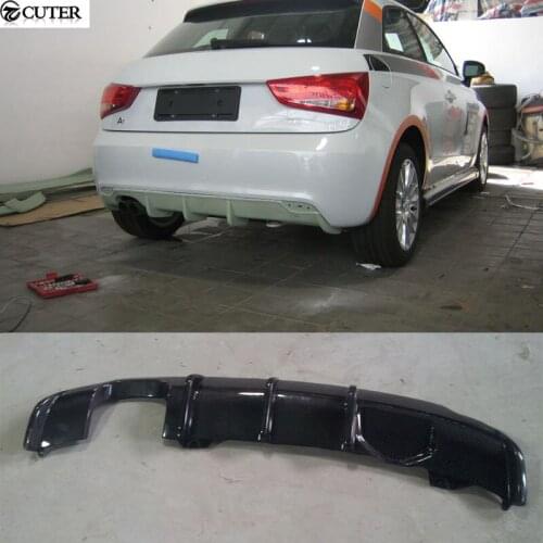 A1 Hatchback Carbon fiber Rear Bumper Lip Diffuser For Audi A1 standard R style 11-14