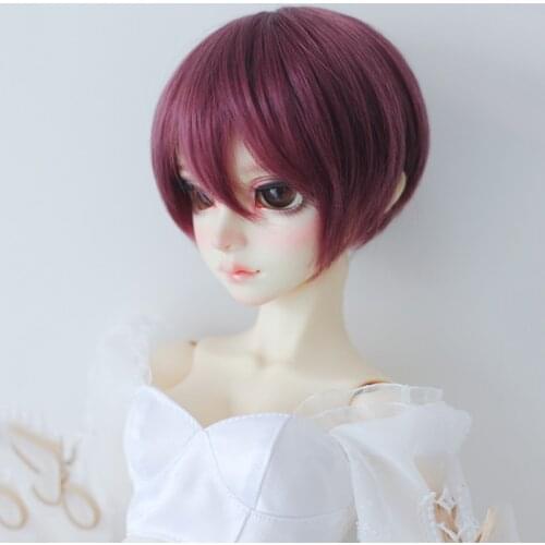 Allaosify BJD Perruque Vente Chaude Cheveux Synthétiques BJD Poupée Perruque Avec Pleine Frange 1/3 1/4 1/6 1/8