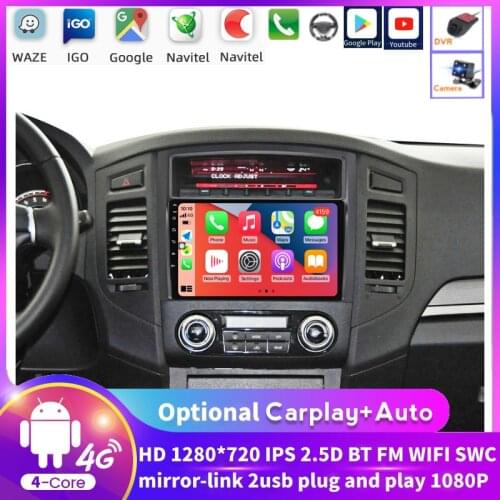 Android Car Radio Video Multimedia Player For Mitsubishi PAJERO 4 2006 2007 2008 2009 2010 2011 2012 2013 2014 GPS Navigation