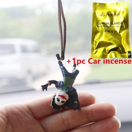 Car Pendant Anime Figures The Joker Hanging Acrobatic Clown Decoration Ornaments Auto Rearview Mirror Interior Accessories Gifts