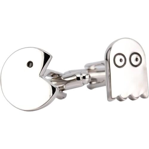 Free shipping Cute Cufflinks retail silver color novel snake game design Cuff Links Suit Shirt Wedding Party Groom Gift