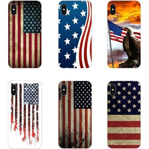 Phone Shell Covers For Xiaomi Redmi 4A S2 Note 3 3S 4 4X 5 Plus 6 7 6A Pro Pocophone F1 Flag of United States American New Style