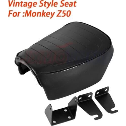 Black Retro Hump Cafe Seat Motorcycle Vintage Saddle For HONDA Mini MONKEY Z50 50CC 50 Z50J BLACK FAT SEAT Z50J BIKE