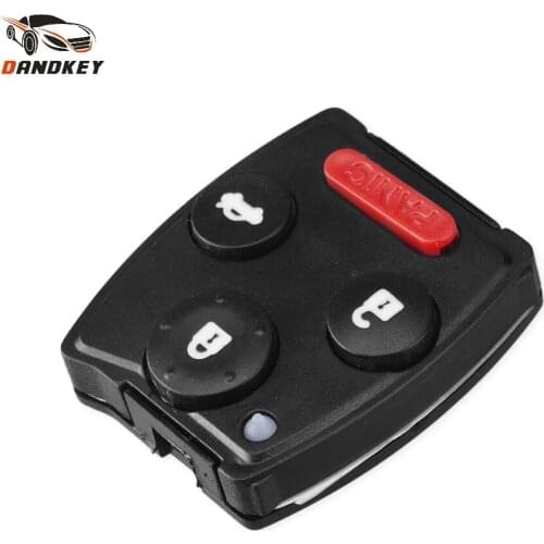 Dandkey Replacement 2/3/4 3+1 Buttons Rubber Pad Key Shell For Honda Accord Civic CRV Pilot Fob Case Cover Remote Key