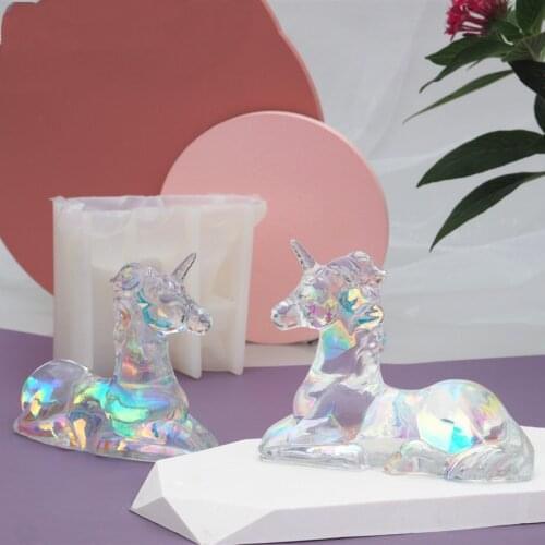 DIY Horse Resin Mold Crystal Epoxy Aromatherapy Plaster Mold With Horse AB Glue Mold For Decoration