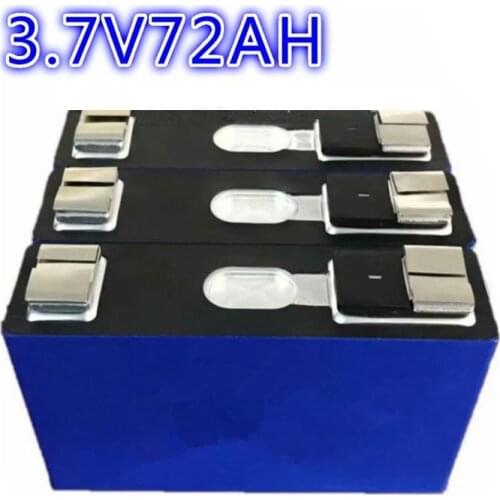 3pcs 3.7v Lithium Polymer Battery 3.7v 72Ah High Drain 350A Discharge Battery for DIY 12v 24v 36v Electric Car Power Tools
