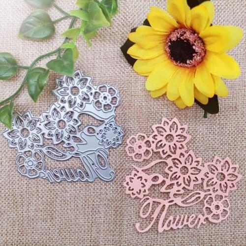 90*80mm Hollow Flower Heart New Metal Cutting Dies Scrapbook Paper Decoration Template Embossing New DIY Paper Card Craft