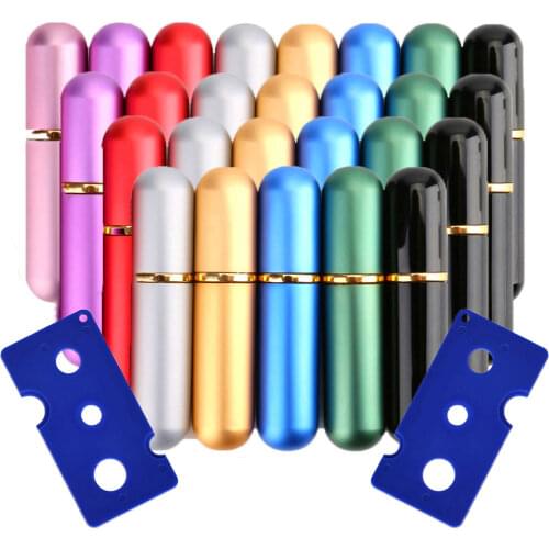51pcs Blank Essential Oil Nasal Inhaler Aluminum Tube Metal Inhaler Nasal Stick with Cotton Wicks Aromatherapy