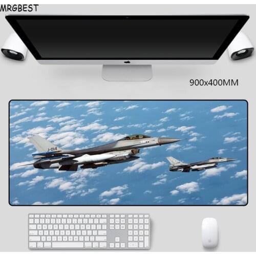 MRGBEST In Stock Mouse Pad XXXL Aeroplane Picture Non-slip Softy with Locked Edge Computer Gamer Mousepad for Player or Working
