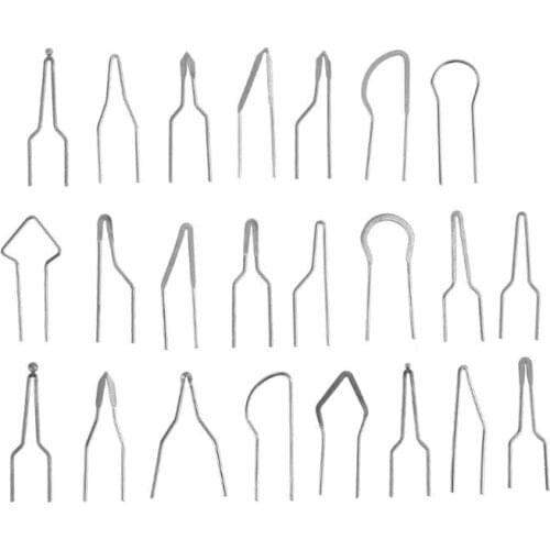 23pcs/lot Metal Alloy High Impedance Accessories Dia 1mm Wood Burning Heating Replacement Carving Mini Pyrographic Tip