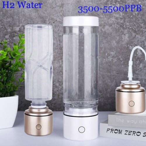 Nano Bottle SPE&PEM High Concentration Hydrogen Water Generator Titanium Electrolysis Alkaline Ion Cup Mini H2 Gas Ventilator