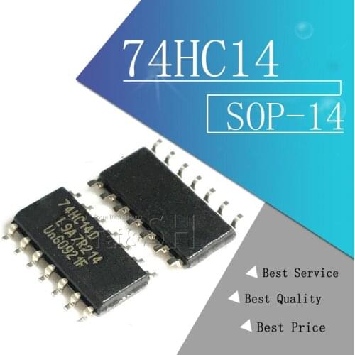10PCS Logic chip Patch 74HC14 74HC14D SN74HC14DR SOP-14