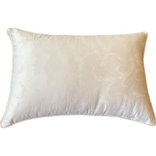 43x63cm 100% Natural Long Floss Silk Filled Pillow Luxurious Silk Filling Pillow Protector (Full) With Cotton Shell